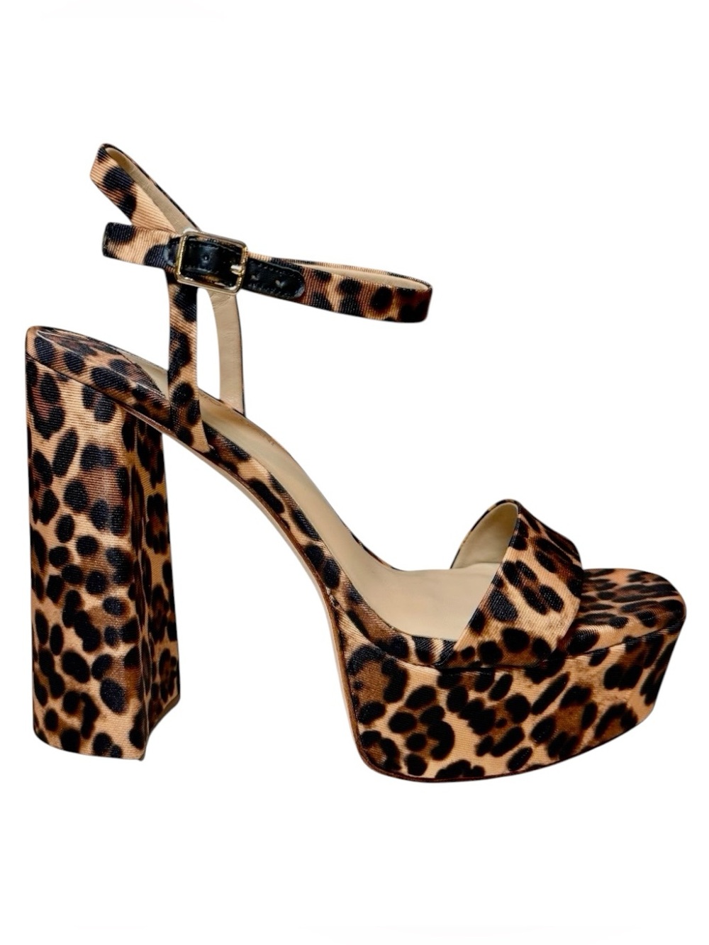 Antonio Melani Leopard Print Platform Dress Sandals